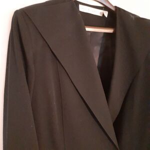 Paul Alexander 100% wool vintage black blazer jacket 10 m luxury classic minimal